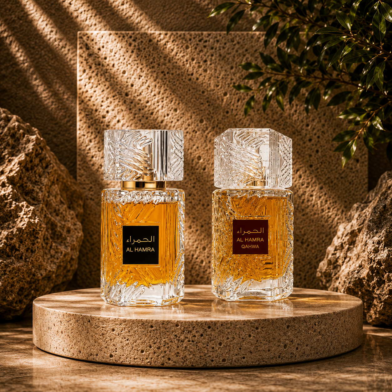 SET 2 PARFUMURI ARABESTI -AL HAMRA , AL HAMRA QAHWA (BARBAT +DAMA)