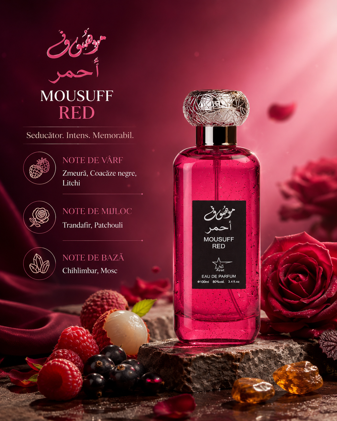 Mousuff Red - parfum barbatesc 100 ml