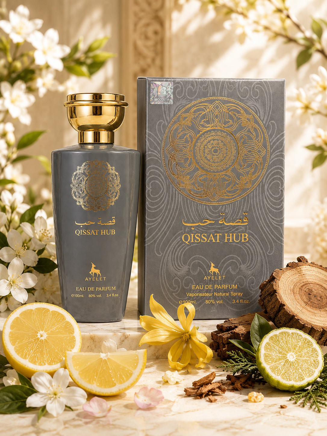 Qissat Hub Grey - Parfum Barbatesc 100 ML