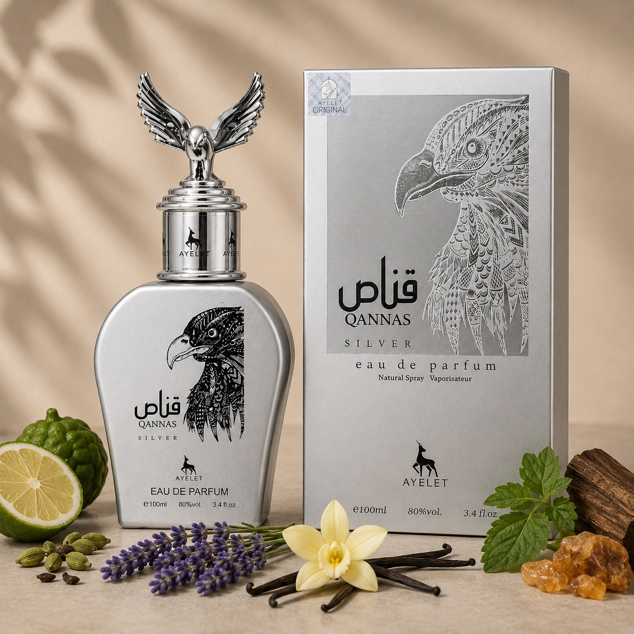 Set 2 Parfumuri Barbat 100ML- Wajud + Qanas Silver