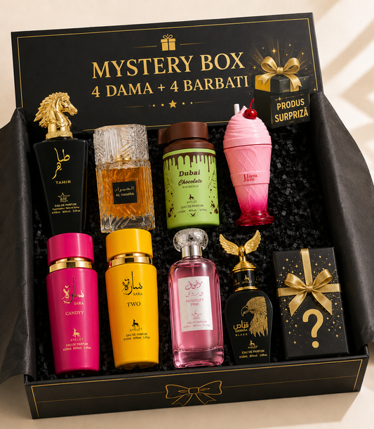 Mystery Box 8 Parfumuri 4 dama + 4 barbati (100ml)