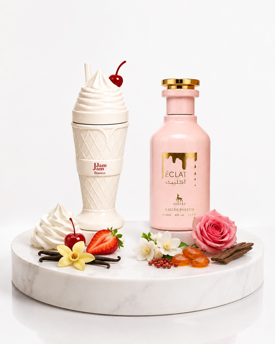 Set 2 Parfumuri Dama 100ML - ECLAT + JAM JAM BIANCO