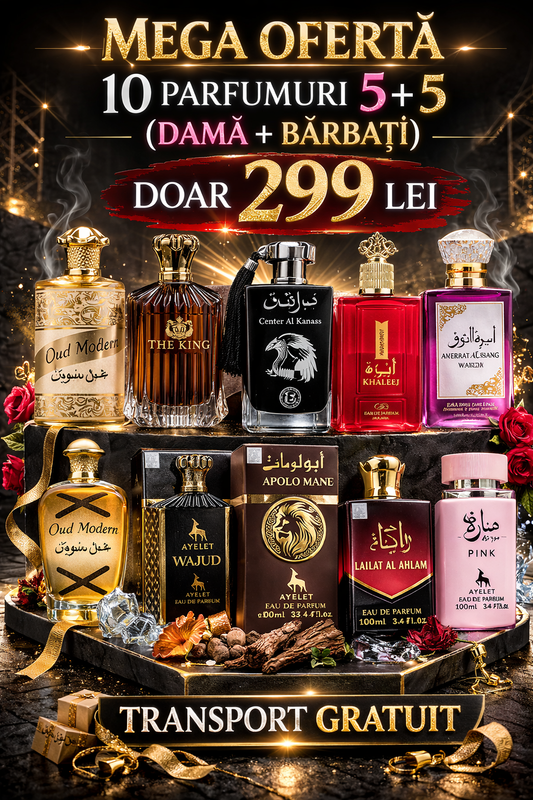 Mistery Box 10 Parfumuri Arabesti 100ML - 5 Barbat + 5 Dama