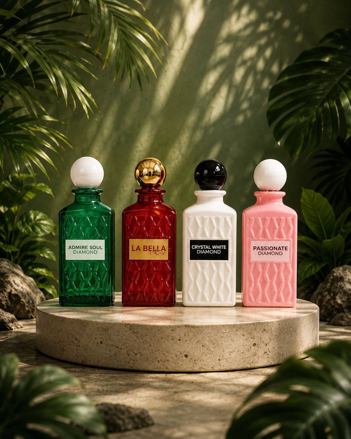 SET 4 PARFUMURI - La Bella Rose + Crystal White + Passionate Diamond + Admire Soul