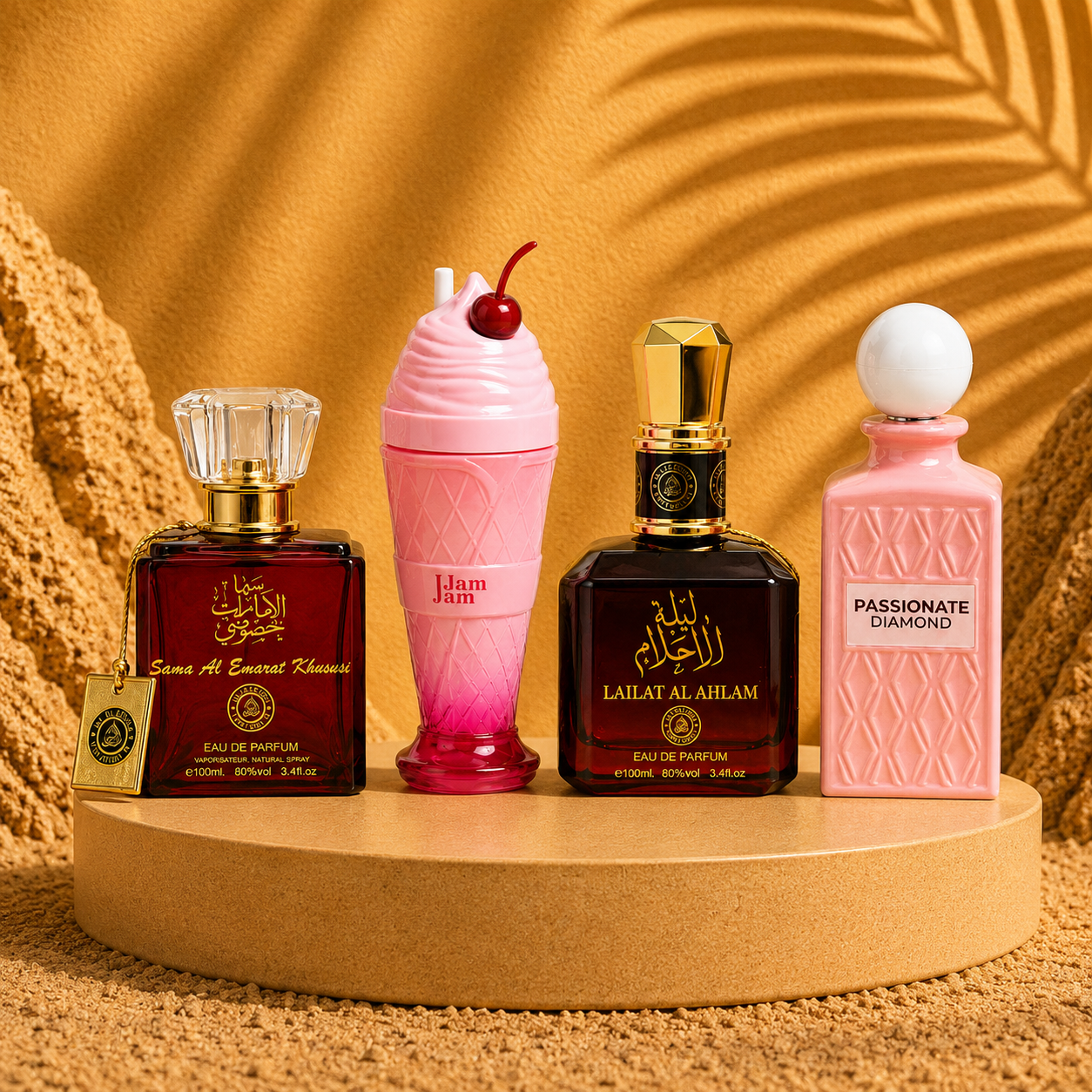 SET 4 PARFUMURI ARABESTI DAMA - Jam Jam + Passionate Diamond + Lailat + Sama Al Emarat