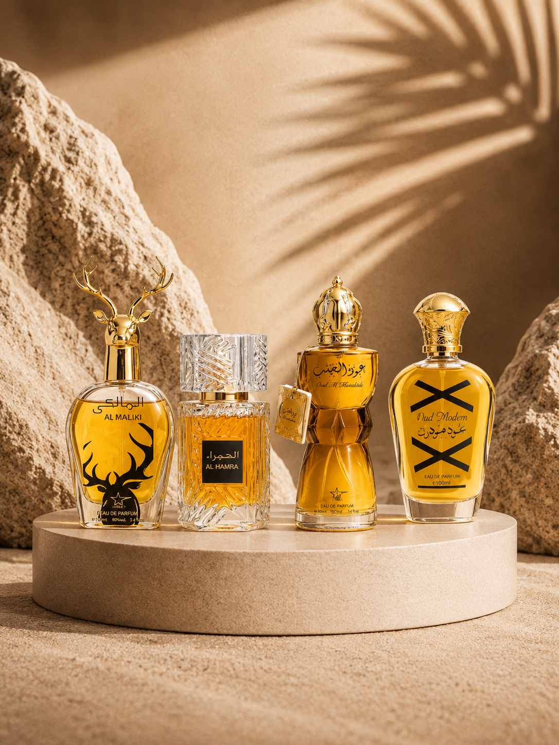 VIP BOX 4 Parfumuri de Barbati - ALMALIKI+AL HAMRA+OUD AL KHASAB+OUD MODERN