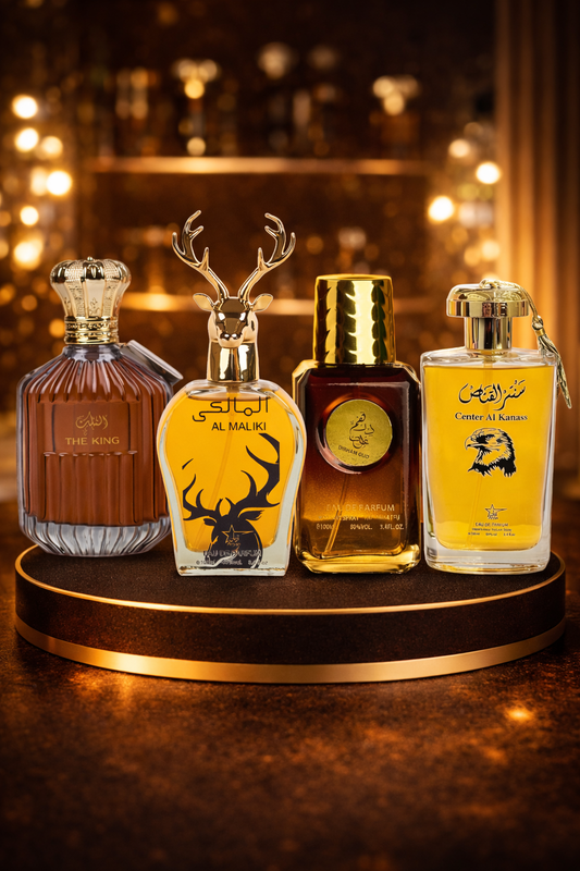 SET 4 PARFUMURI ARABESTI BARBATI - Al maliki + The king + Center kanas + Dirham oud