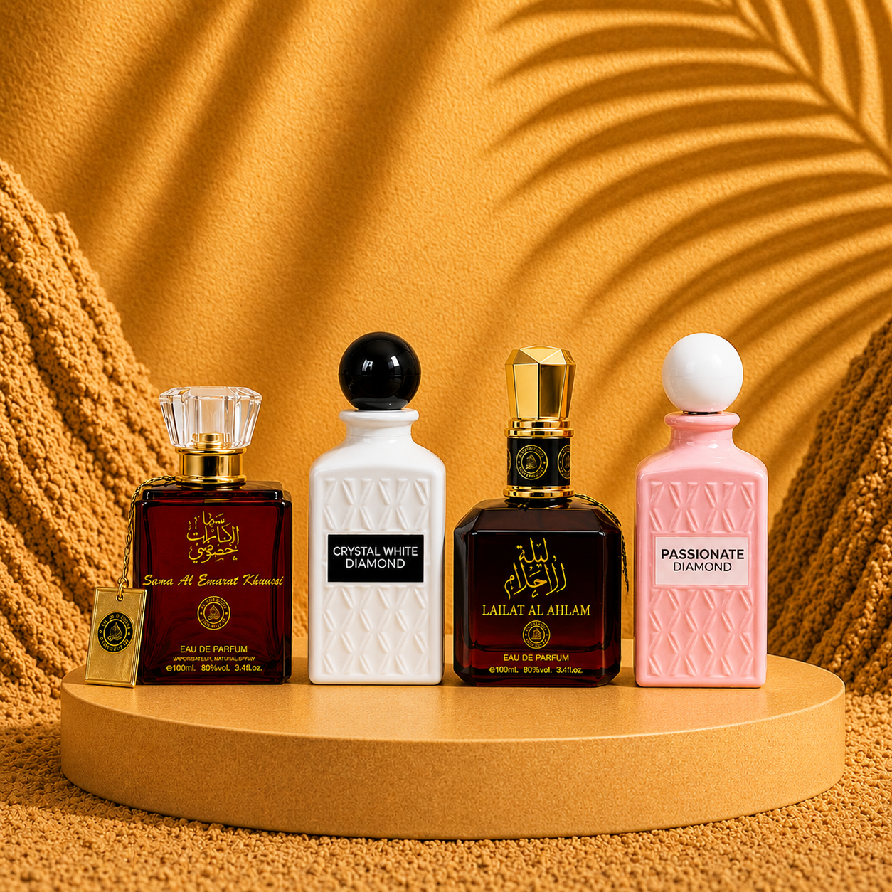 SET 4 PARFUMURI ARABESTI DAMA - Crystal white + Passionate Diamond + Lailat + Sama Al Emarat