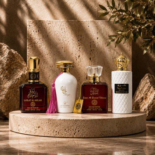 SET 4 PARFUMURI ARABESTI DAMA - Lailat+Aliya+Sama Al Emarat+Oud Romancia