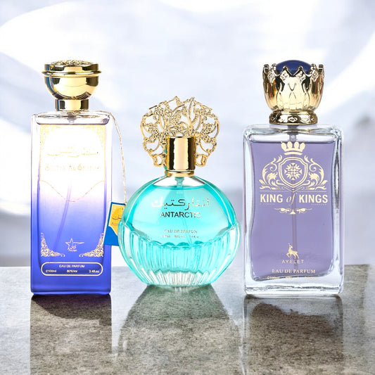 SET 3 PARFUMURI ARABESTI BARBATI-Sultan Al Shabhab+Antarctic Blue+King Of Kings