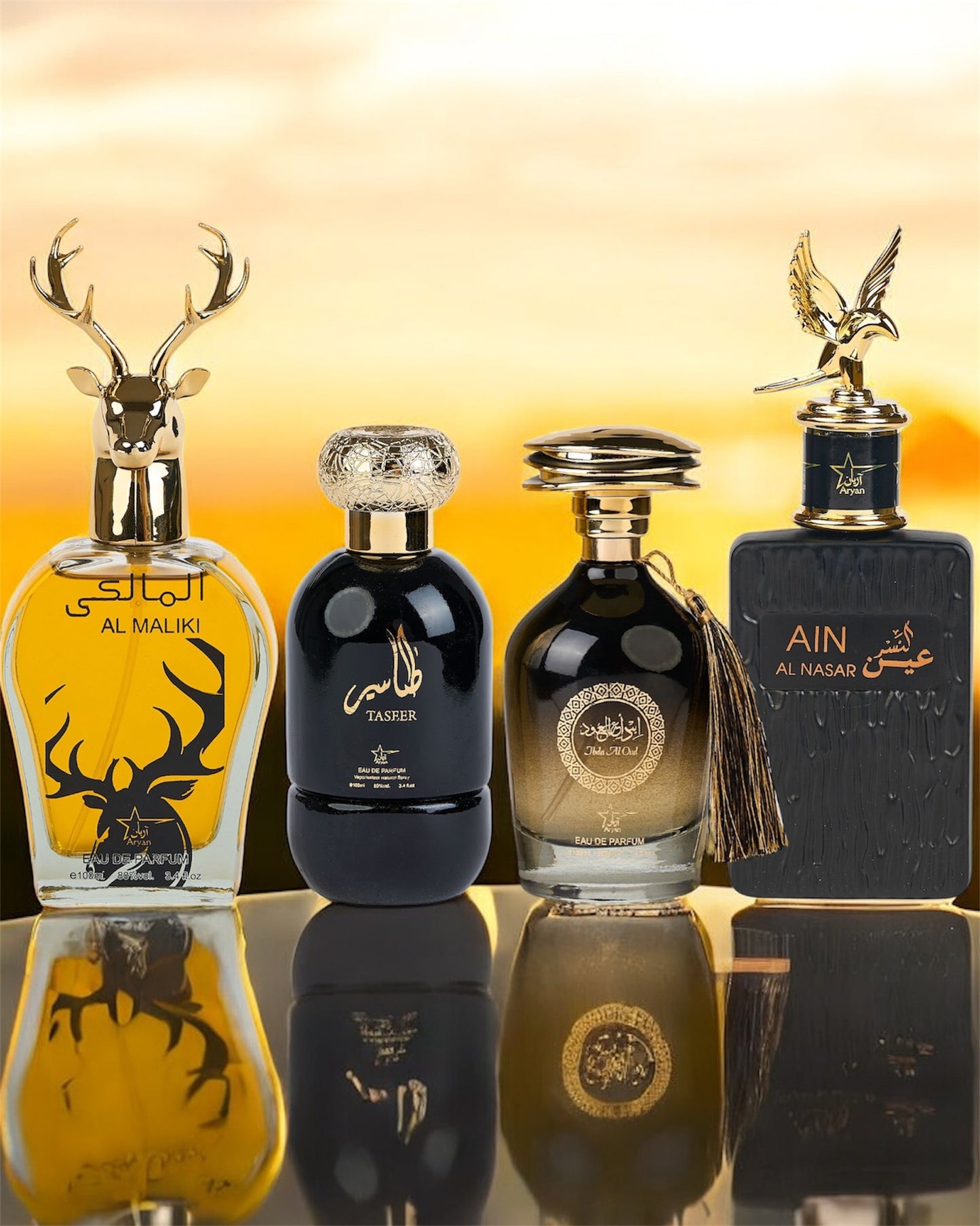 SET 4 PARFUMURI ARABESTI (Al maliki parfum+ Taseer +Ibda Al Oud+Ain Al Nasr)(100ML)