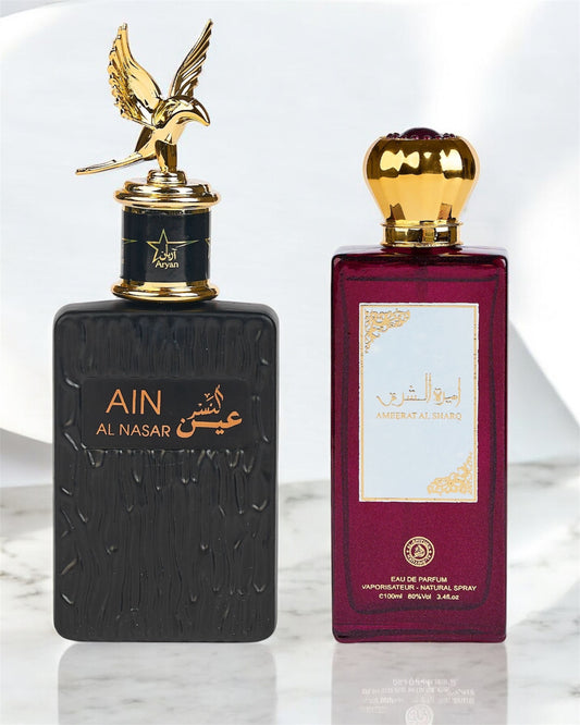 SET 2 PARFUMURI ARABESTI -  Ain Al Nasr + Ameerat Al Sharq (dama+barbati) (100ML)
