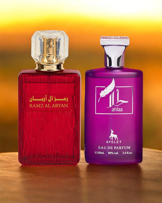 SET 2 PARFUMURI ARABESTI DAMA(Ramz Al Aryan + Ahlaa)(100ML)