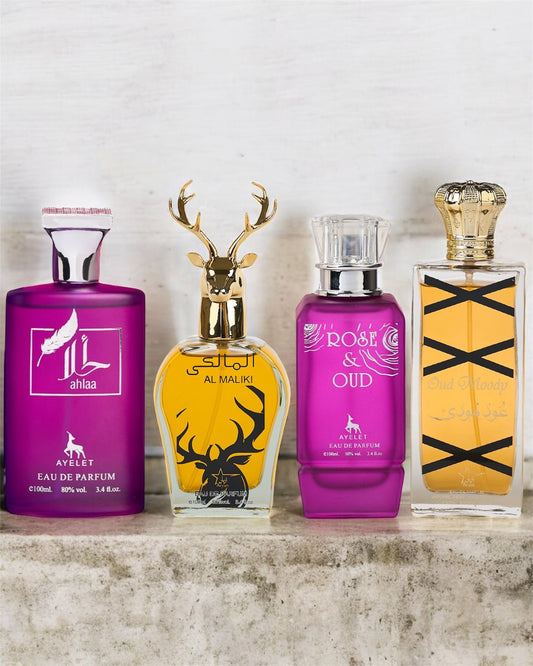 SET 4 PARFUMURI ARABESTI (Ain Al Nasr+Rose & Oud+Ahlaa+Oud Moody)(100ML)