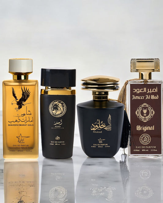SET 4 PARFUMURI ARABESTI BARBATI -  Ameer Al Oud  +  Khulood + Asad + Shaheen Emarat (100ML)