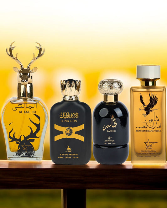 SET 4 PARFUMURI ARABESTI BARBATI - Al maliki, King Lion, Taser, Shaheen (100Ml)