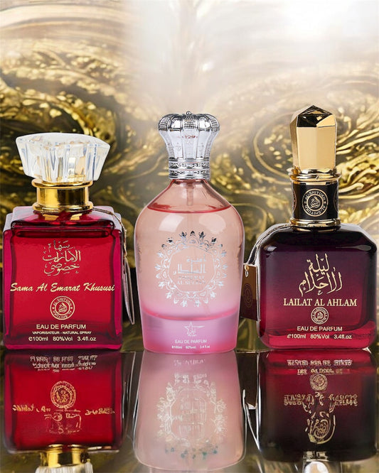 SET 3 PARFUMURI ARABESTI DAMA - Sama, Ameerat Al Sultan, Lailat (100ML)