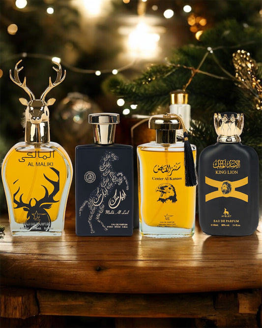 SET 4 PARFUMURI ARABESTI BARBATI - Al maliki, King Lion, Malik Al Lail , Center El Kannas  (100Ml)