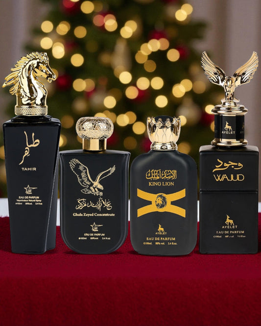 SET 4 PARFUMURI ARABESTI BARBATI - Wajud, king leon, Ghala Zayed, Tahir (100ML)